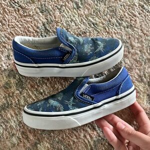 Vans Blue Classic Slip-On Sneakers size 12
